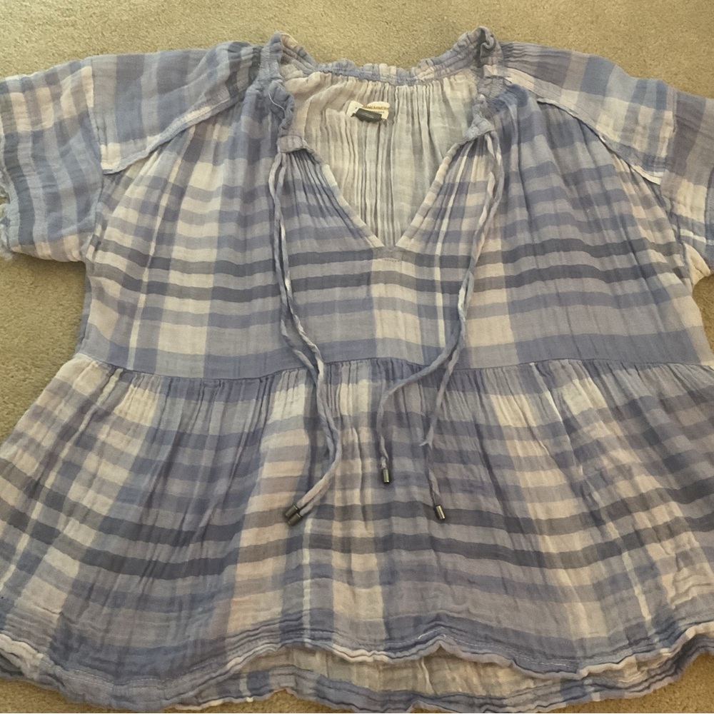 Pilcro by Anthropologie Bette Babydoll Top, XS - Picture 4 of 7